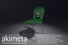 [ Akimeta ] Molded Plastic Chair (green)