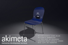 [ Akimeta ] Molded Plastic Chair (blue)