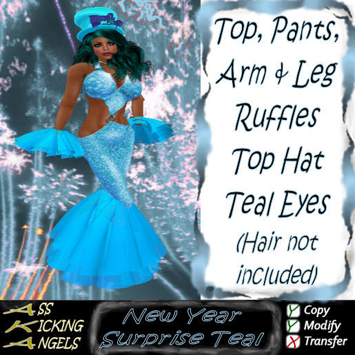 AKA New Year Surprise Teal Ad