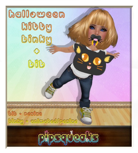 {PiP} Kitty Binky & Bib Halloween Set