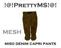 !@!PrettyMS!@! miso denim capri pants khaki A