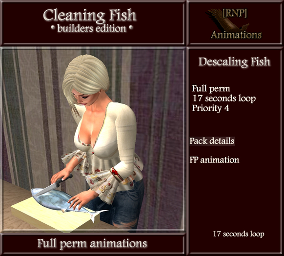 [RNP] Cleaning Fish_Descaling_Full Perm Kitchen Animation