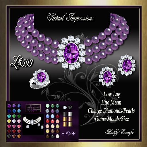 Virtual Impressions Kate Texture Change Jewelry Set