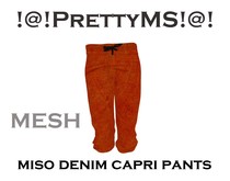 !@!PrettyMS!@! miso denim capri pants orange A