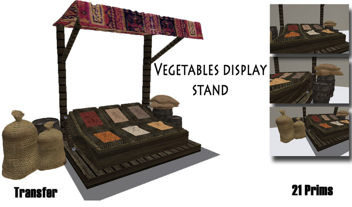 Vegetables display stands (Boxed)