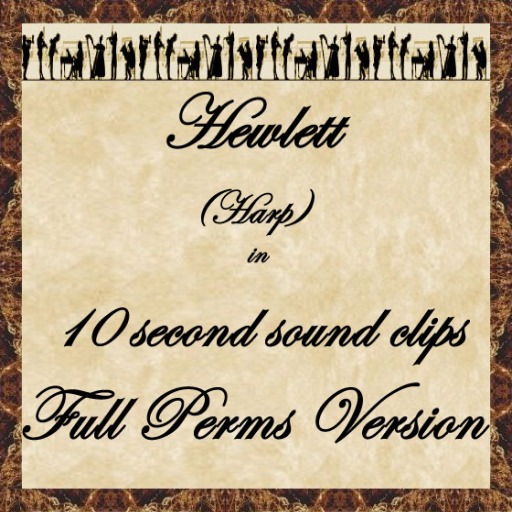 The Arcadian Minstrel: Full Perm 10 - Harp - Hewlett