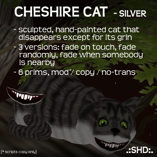 Cheshire Cat (silver) .:SHD:.