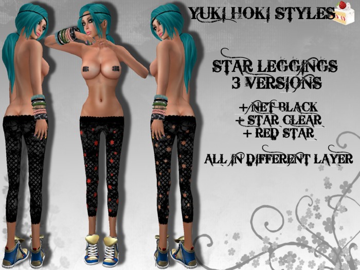 YHS Star Leggings Red