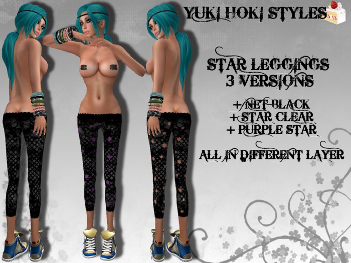 YHS Star Leggings Purple