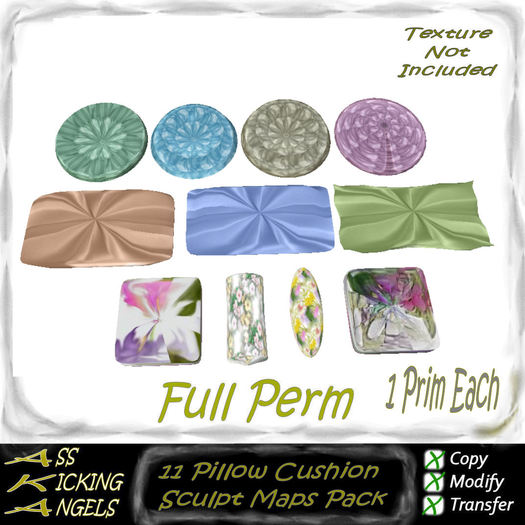 AKA 11 Pillow Cushion Sculpt Maps Pack Ad