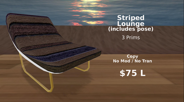 Striped Lounge Chair