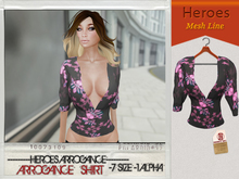 [HS].-Arrogance Shirt  Chinese Pink Cotton Woman Rigged