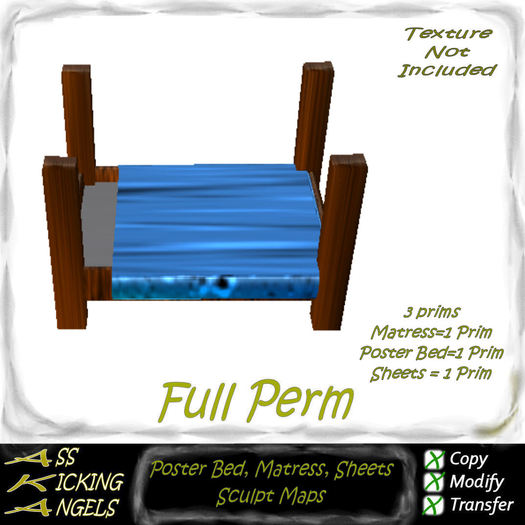 AKA Poster Bed With Matress Sheets Ad