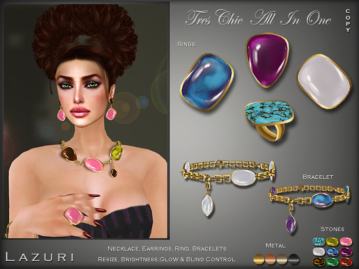 [< Lazuri >] Tres Chic All In One Complete Set Color Change Mix&Match - SALE