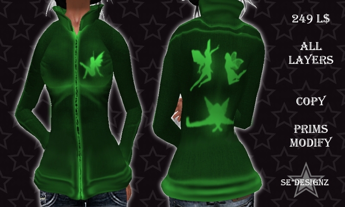 [SE*Designz] Pixies Track Jacket - green