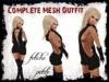 Mesh outfit dungaress