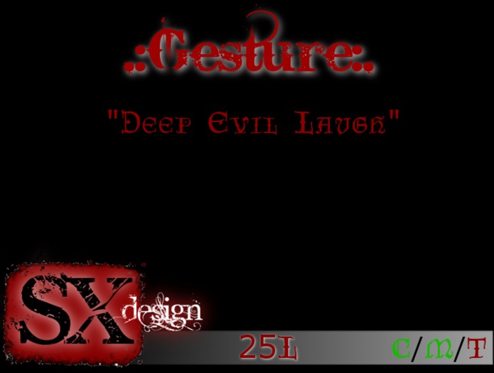 Deep evil Laugh Gesture