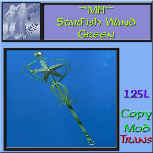 ~*MH*~ StarFish Wand Green