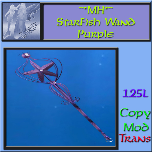 ~*MH*~ StarFish Wand Purple