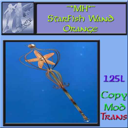 ~*MH*~ StarFish Wand Orange
