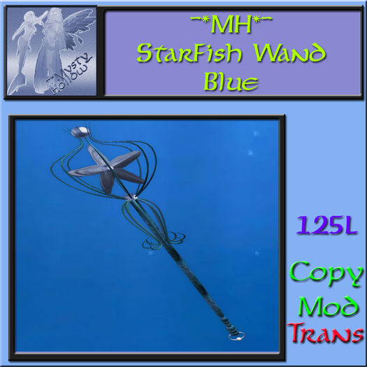 ~*MH*~ StarFish Wand Blue