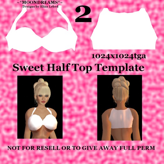 Sweet Half Top 2 Template FT
