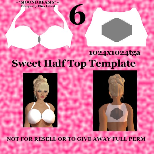 Sweet Half Top 6 Template FT