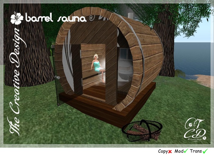 TCD Barrel Sauna (Fass Sauna)