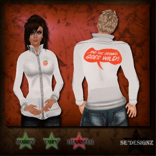 [SE*Designz] Crowd Wild Track Jacket - white
