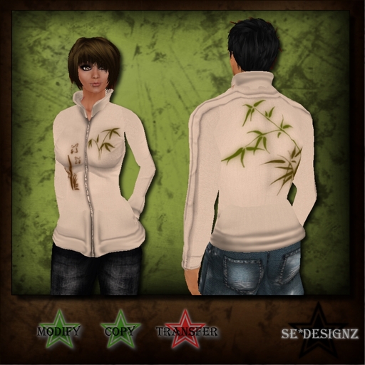 [SE*Designz] Bamboo Track Jacket - cream