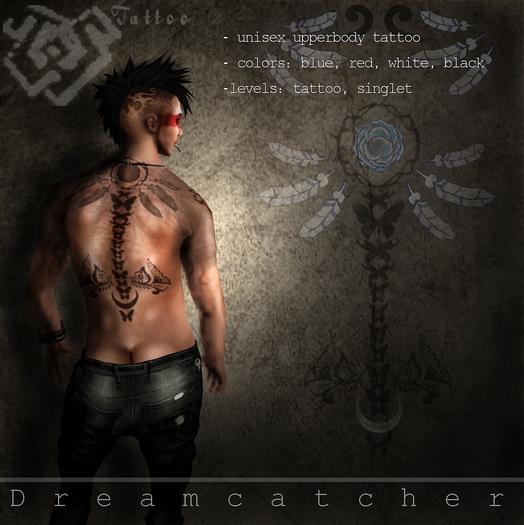 "W" WARRIOR INSIDE tattoo DREAMCATCHER