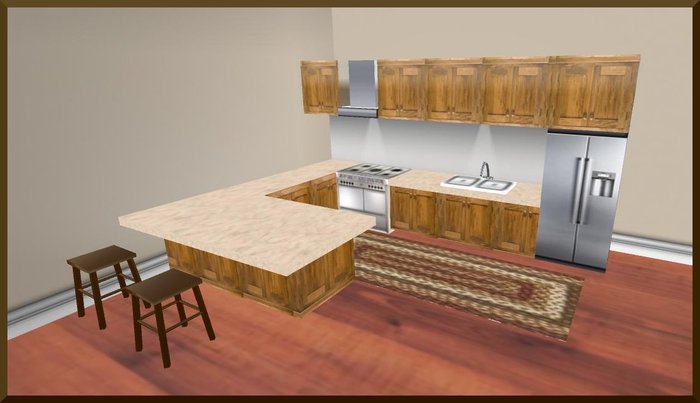 {RR} 21 Piece Kitchen (including stools)