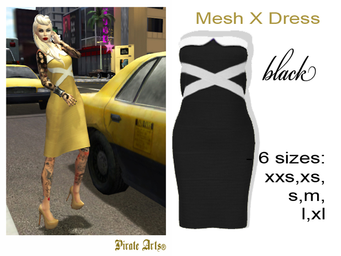 =PIA= Box X Dress black