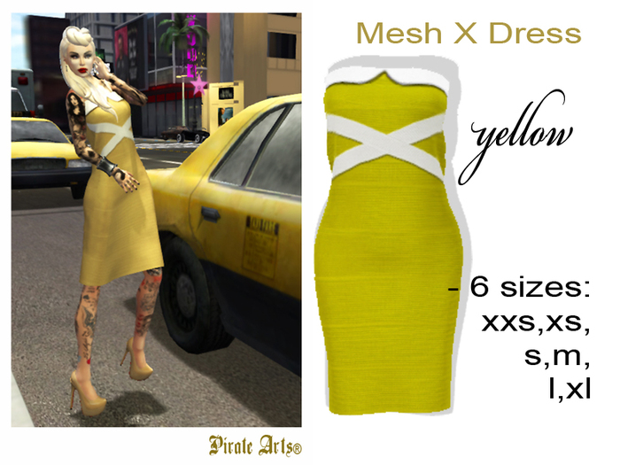=PIA= Box X Dress yellow