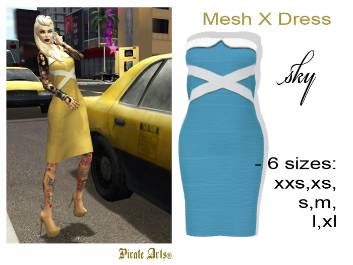 =PIA= Box X Dress sky