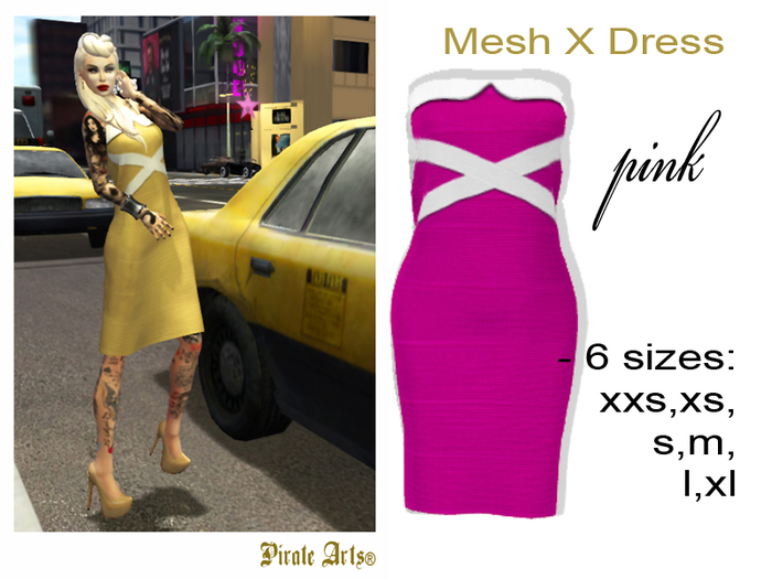 =PIA= Box X Dress pink