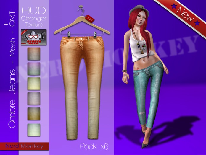 .::[NerdMonkey*Clothes] - [Ombre Jeans]::. 