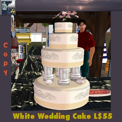 Custom White wedding cake