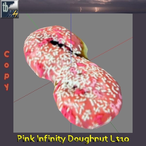 pink infinity donut