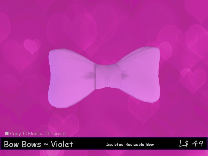 *LF*Bow Bows (Violet)