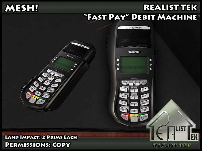 Realist Tek "Fast Pay" Debit Machine