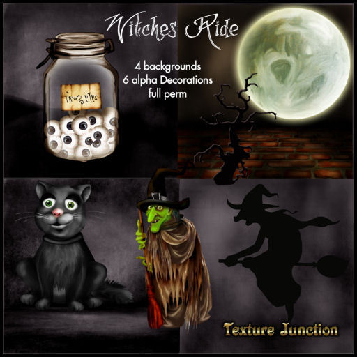 ~TJ~  Witches Ride Halloween Texture