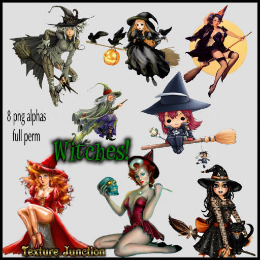 ~TJ~  Witches! Alpha Textures