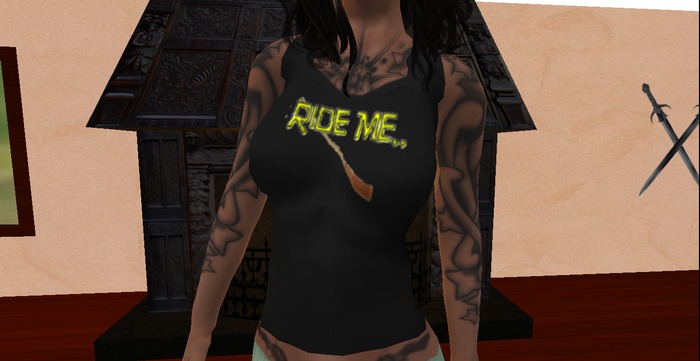 .:KK:. Ride Me Shirt (Broom Black Tank)