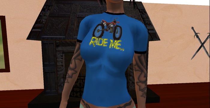 .:KK:. Ride Me Shirt (Bike Blue)