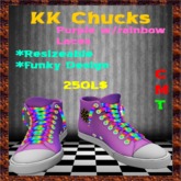 .:KK:. Chucks - Purple W/Rainbow Laces
