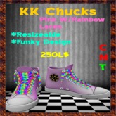 .:KK:. Chucks - Pink W/Rainbow Laces