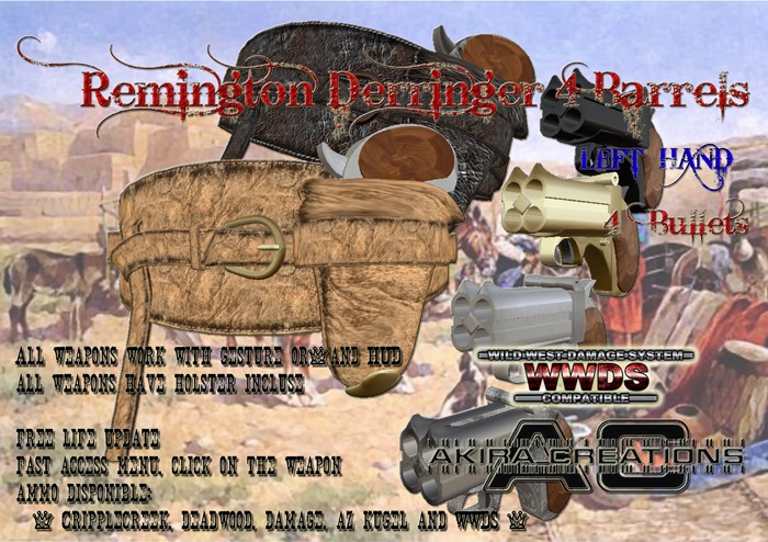 Remington Derringer 4Barrel Left