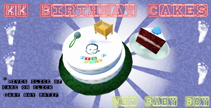 .:KK:. New Baby Cake - Boy