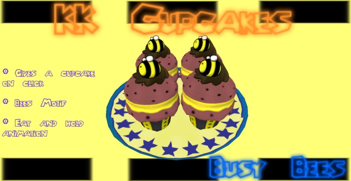 .:KK:. Cupcake Plate - Busy Bees